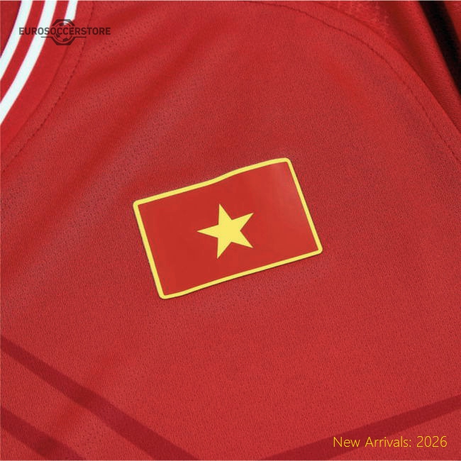 Vietnam 20232024 Home Jersey  Official Moisturewicking