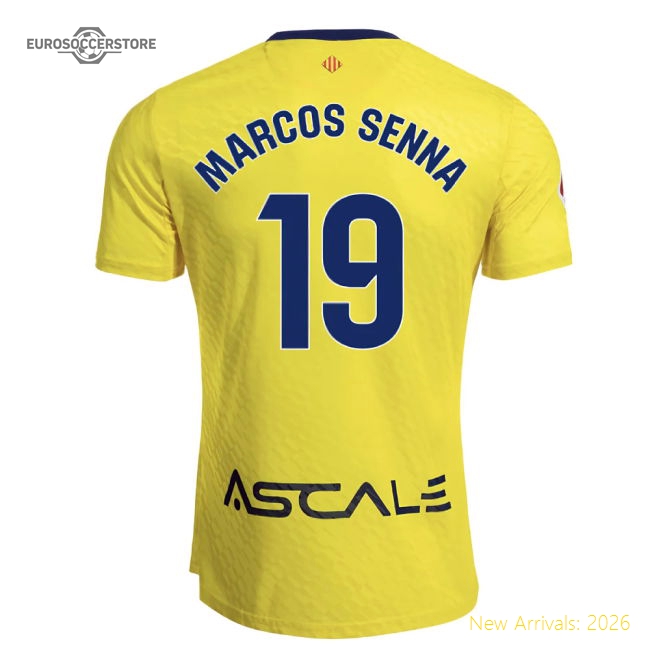 2025-2026 Villarreal First Jersey (marcos Senna 19) - Concept Creation