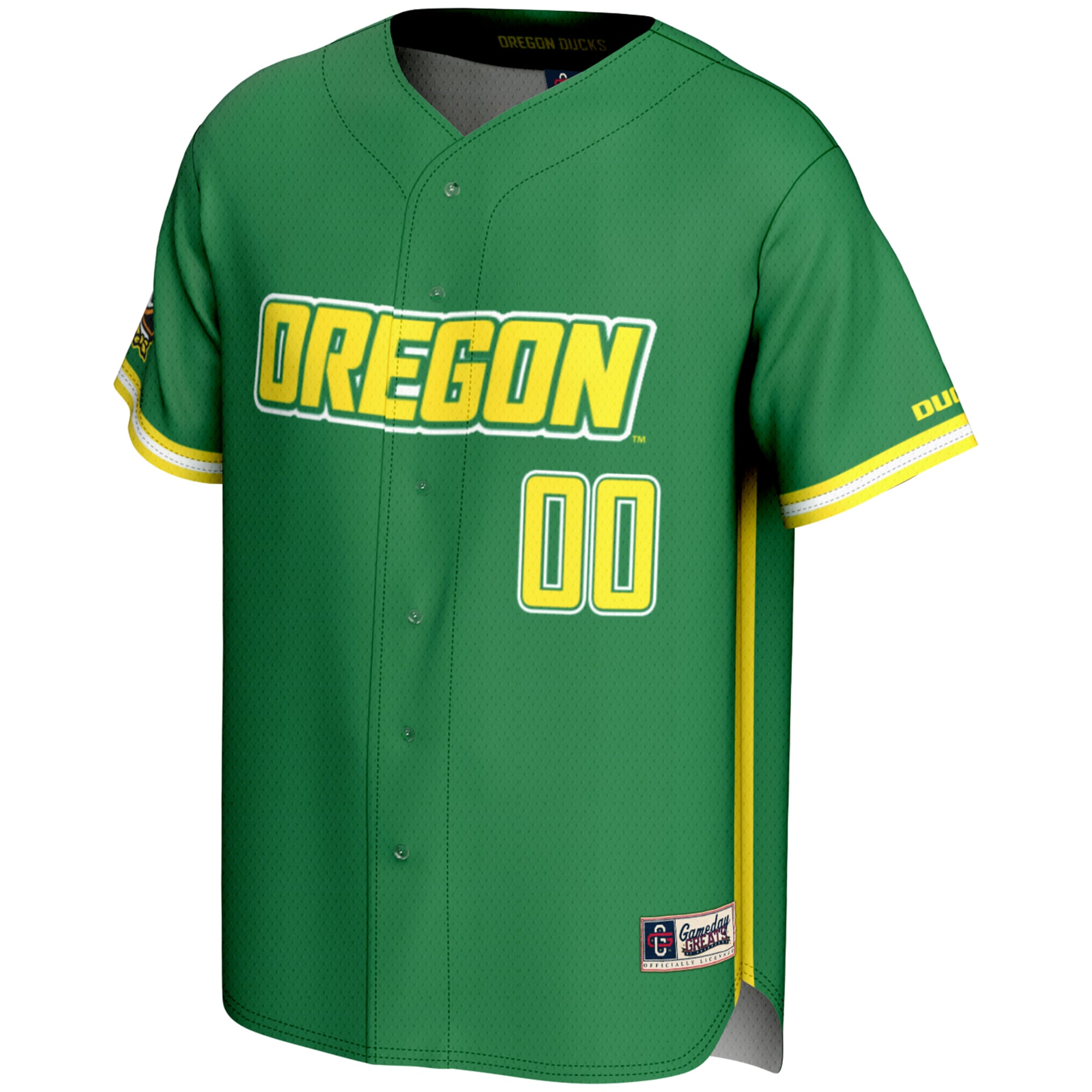 [DDG] Oregon Ducks GameDay Greats NIL Pick-A-Player Lightweight Baseball Jersey - Green