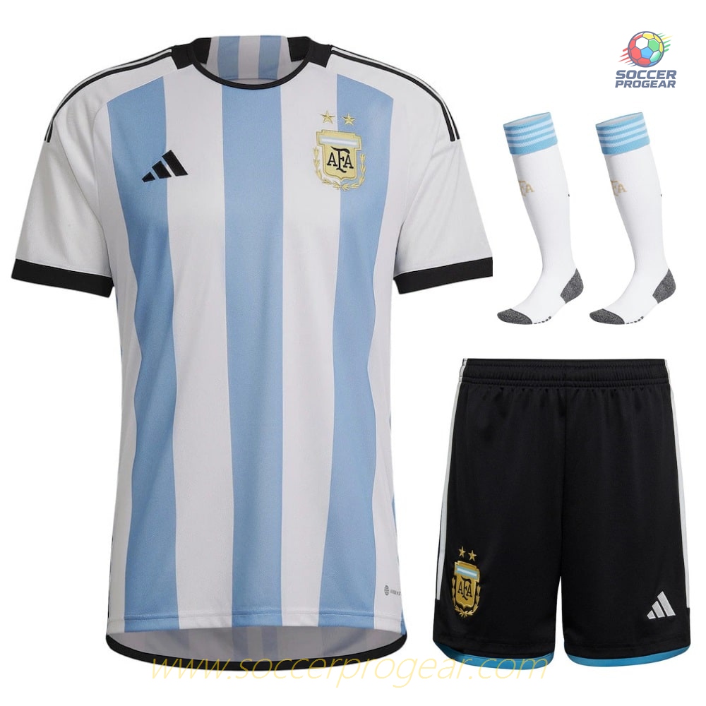 ARGENTINA Genuine HOME WORLD CUP 2022 KIDS JERSEY