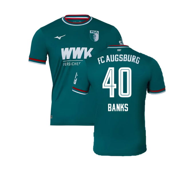 2024-2025 Augsburg Away Shirt (Banks 40) Stretch Fabric