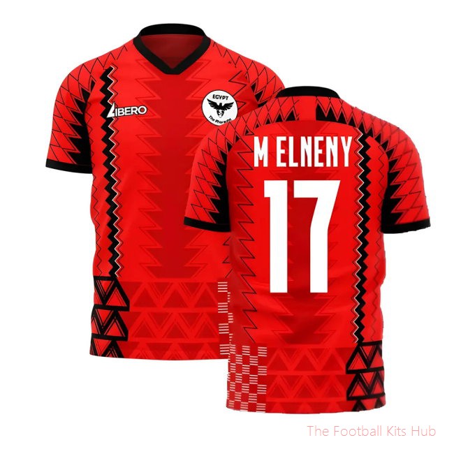 Egypt 2025-2026 AFCON Concept Football Kit (Libero) (M ELNENY 17)