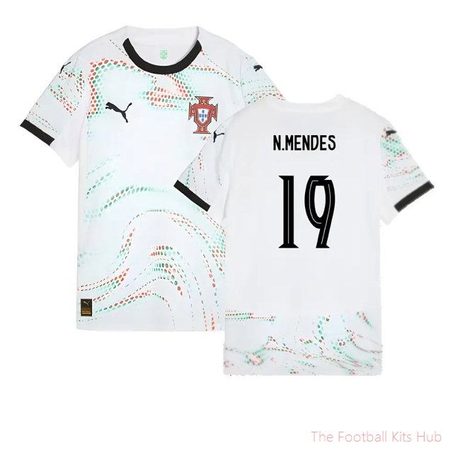 2025-2026 Portugal Away Shirt (Womens) (N.Mendes 19)