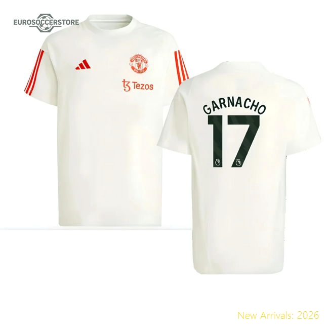 Man Utd Garnacho Durable Kids Jersey Performance Fabric Lightweight