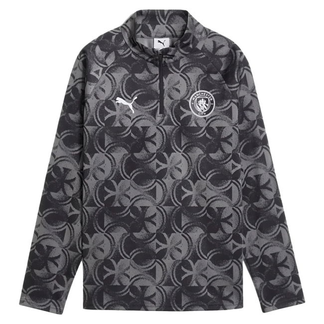 Man City Warm Up 1/4 Zip Top 2025-2026 Shirt - (Kids