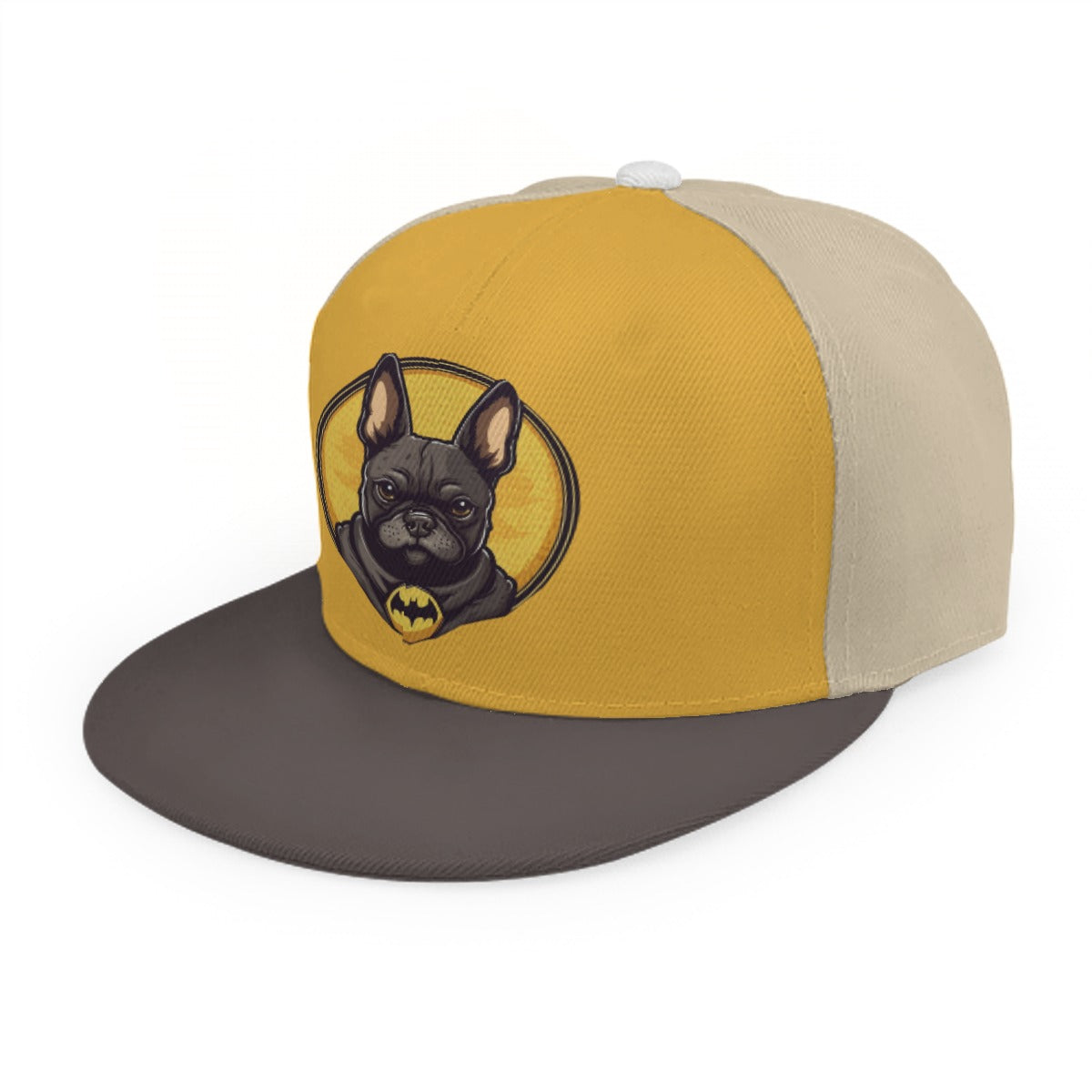 Durable Frenchie Bat - Baseball Cap With Flat Brim for Dog Owners