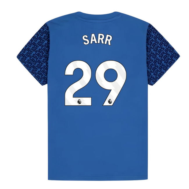 Spurs Tottenham Hotspur Graphic T Shirt Blue Kids Sarr #29 Match Qu...