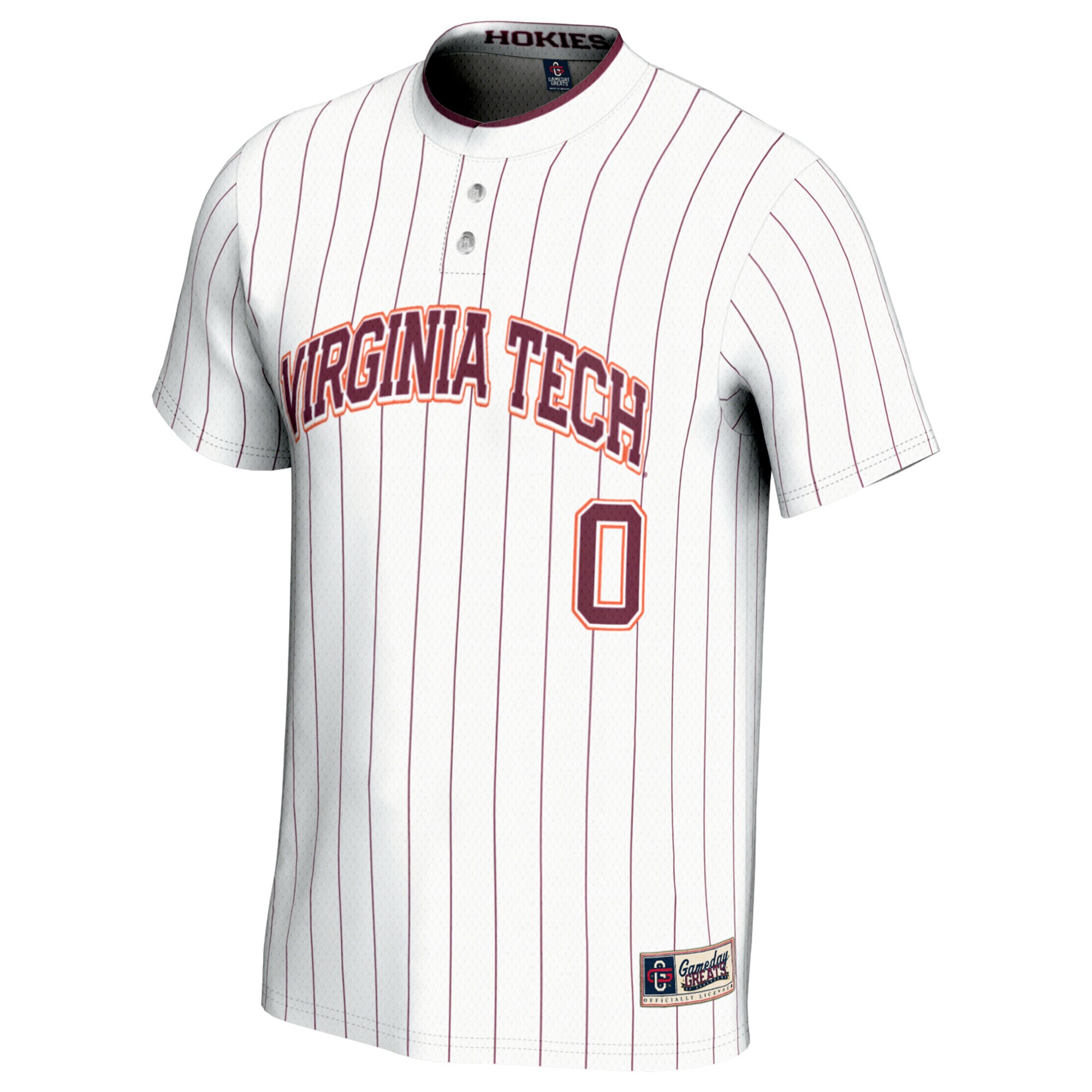 [DDG] Virginia Tech Hokies GameDay Greats Unisex Softball Fashion Jersey - White
