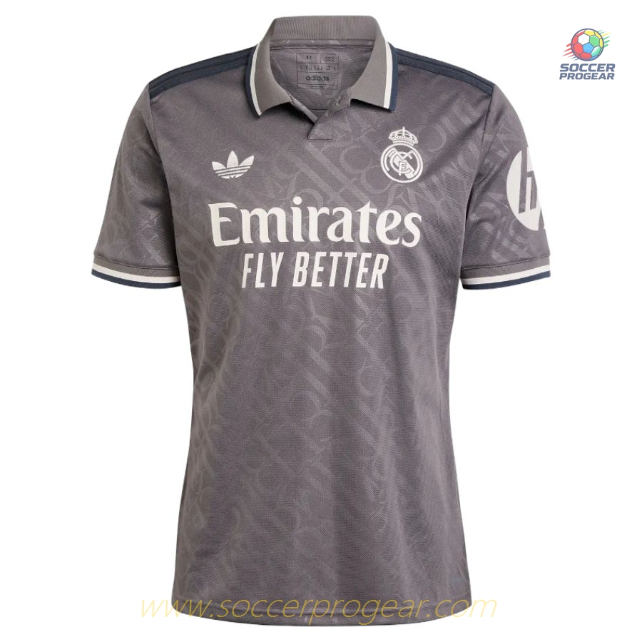 Real Madrid Third Youth Soccer Uniform Team Jersey 2024-25 Edition Mbappe