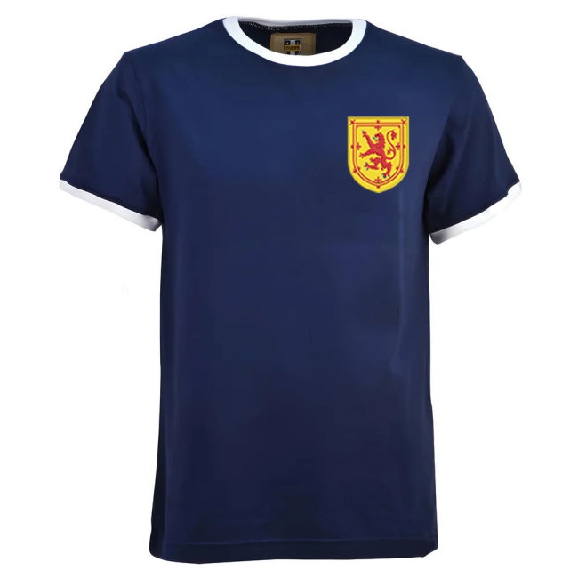 [JED] Kids Scotland 1970's Navy/White T-Shirt (Your Name)