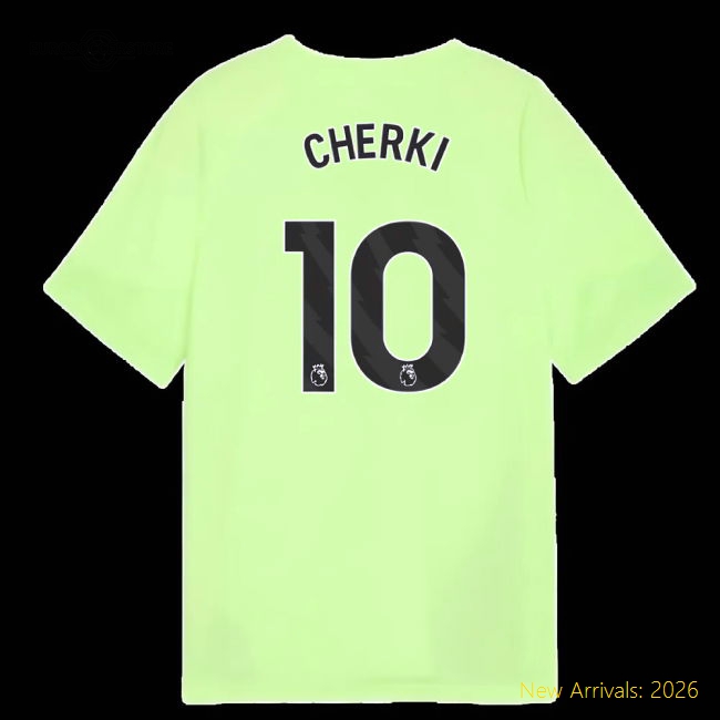 2025-2026 Man City Training Jersey (Fizzy Apple) - Kids (Cherki 10)