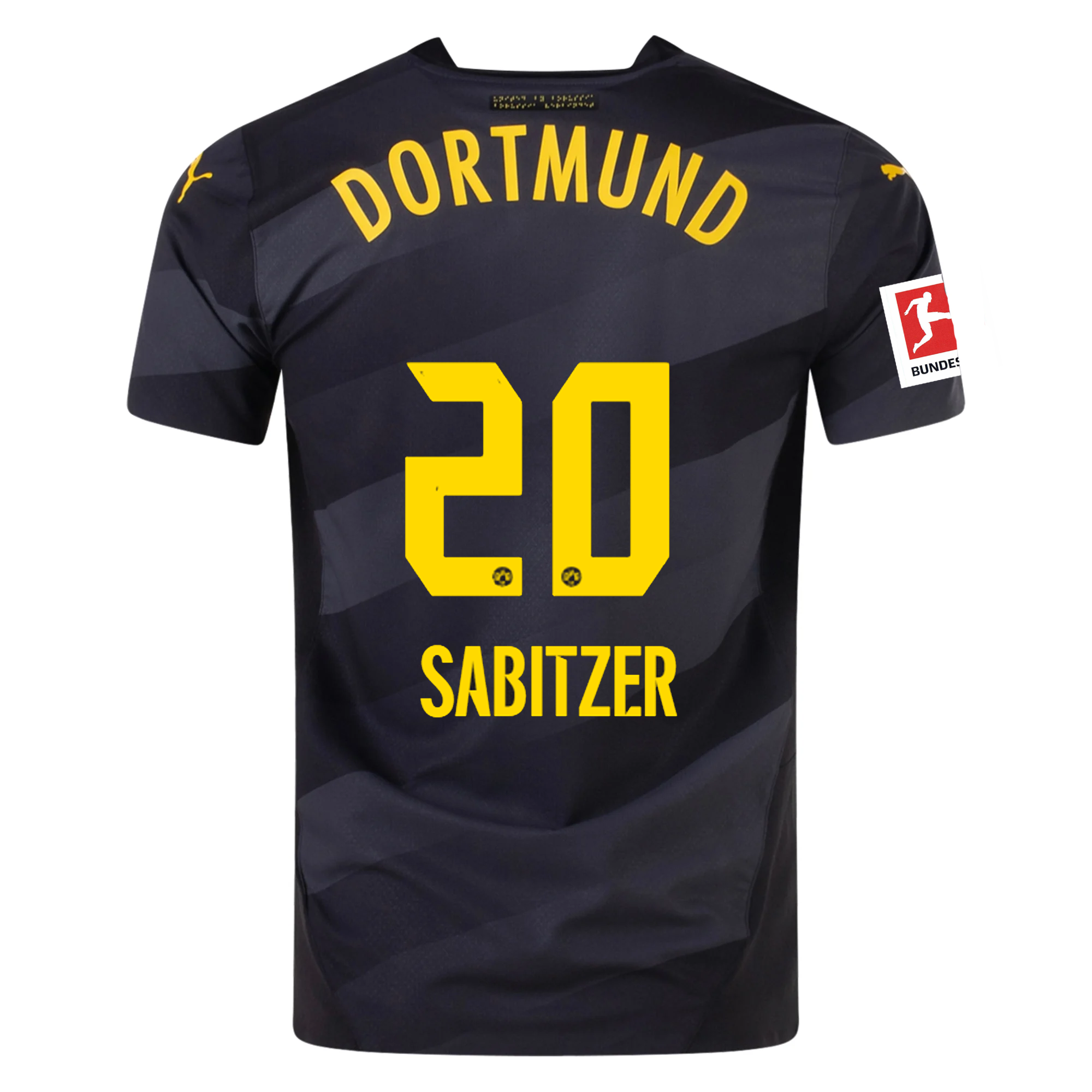 Borussia Dortmund Sabitzer 2024-2025 Bun Away Jersey – Authentic Shirt
