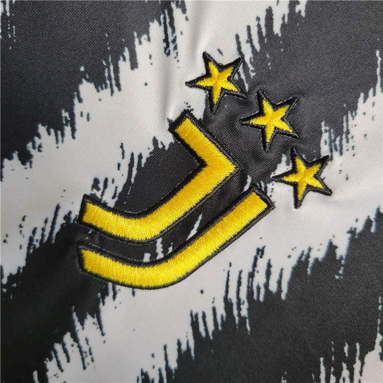 2324 Juventus Home White Black Soccer Jersey Football Shirt -