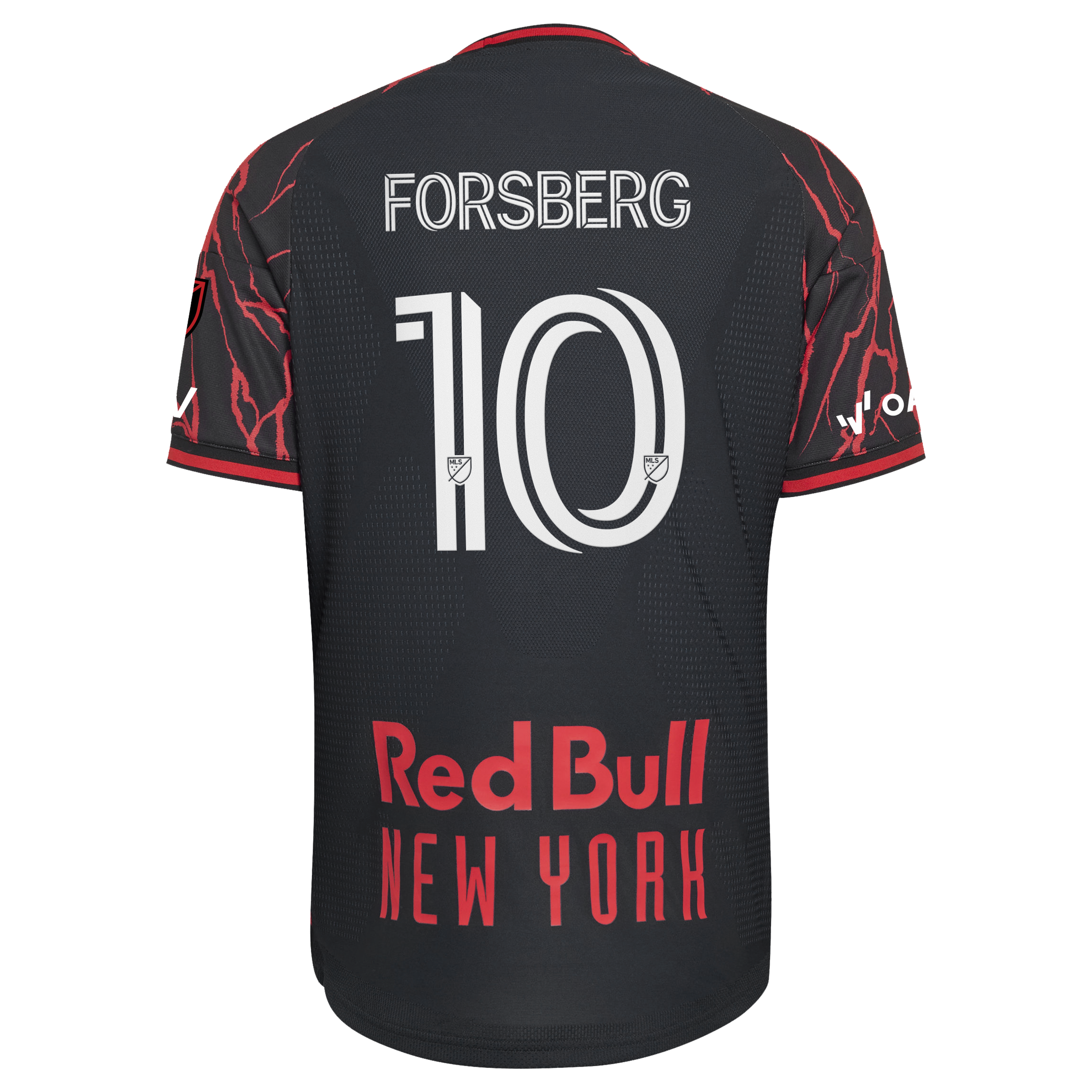 [JED] Emil Forsberg New York Red Bulls 2026 The Rooted Kit On-Field Authentic Patch Jersey - Black