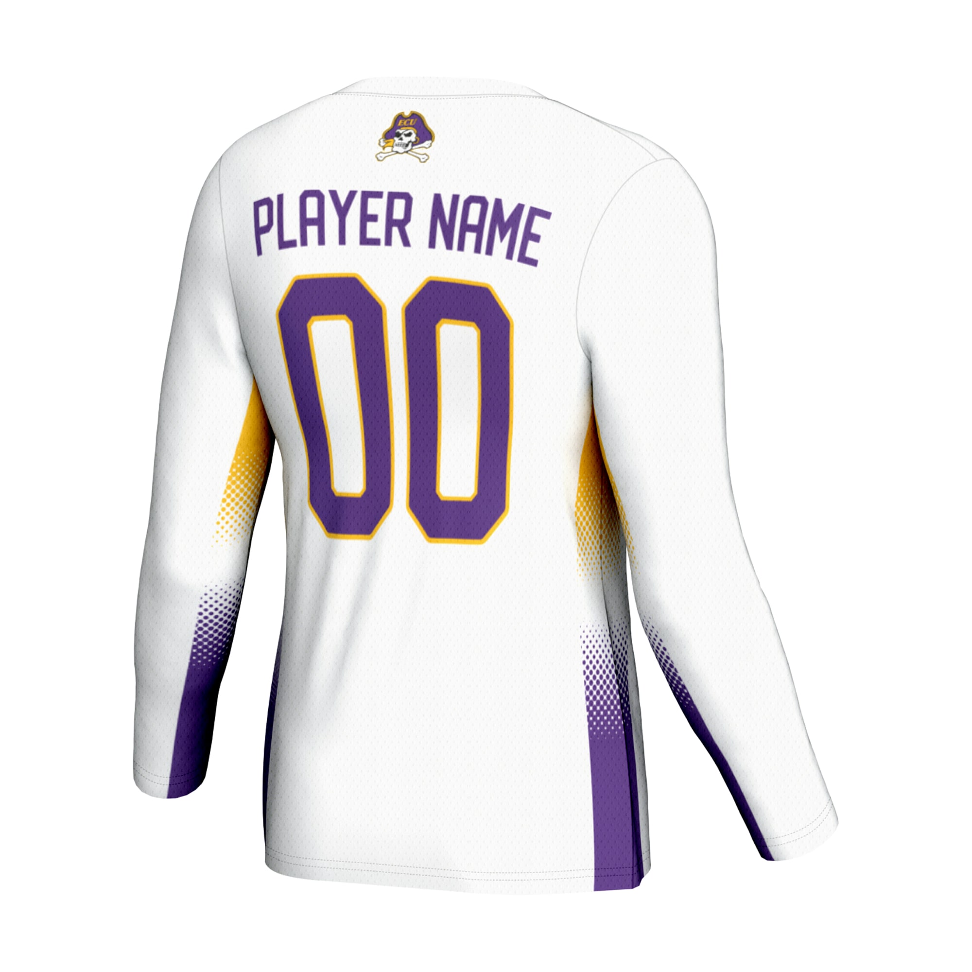 [NJP] ECU Pirates GameDay Greats Unisex NIL Lightweight Volleyball Jersey - White