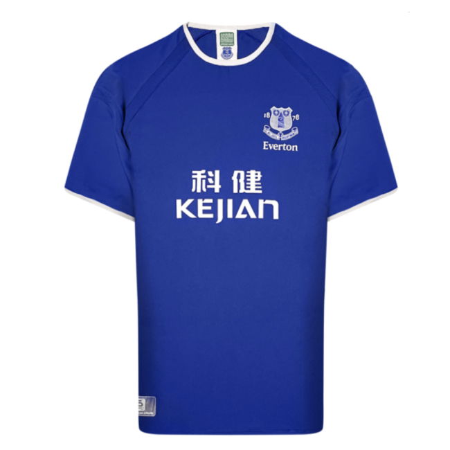 Everton 2003 Anniversary Retro Home Shirt (Your Name) - authentic s...