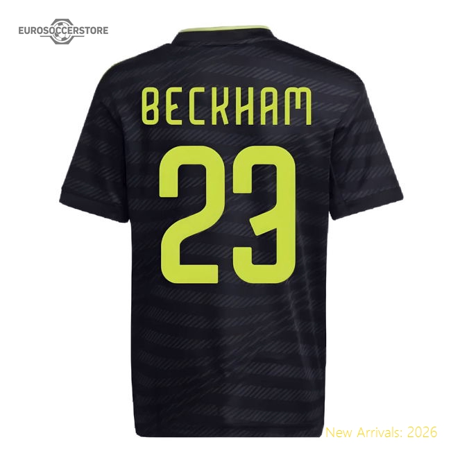 Real Madrid Kids) (beckham Third Authentic Jersey Lightweight