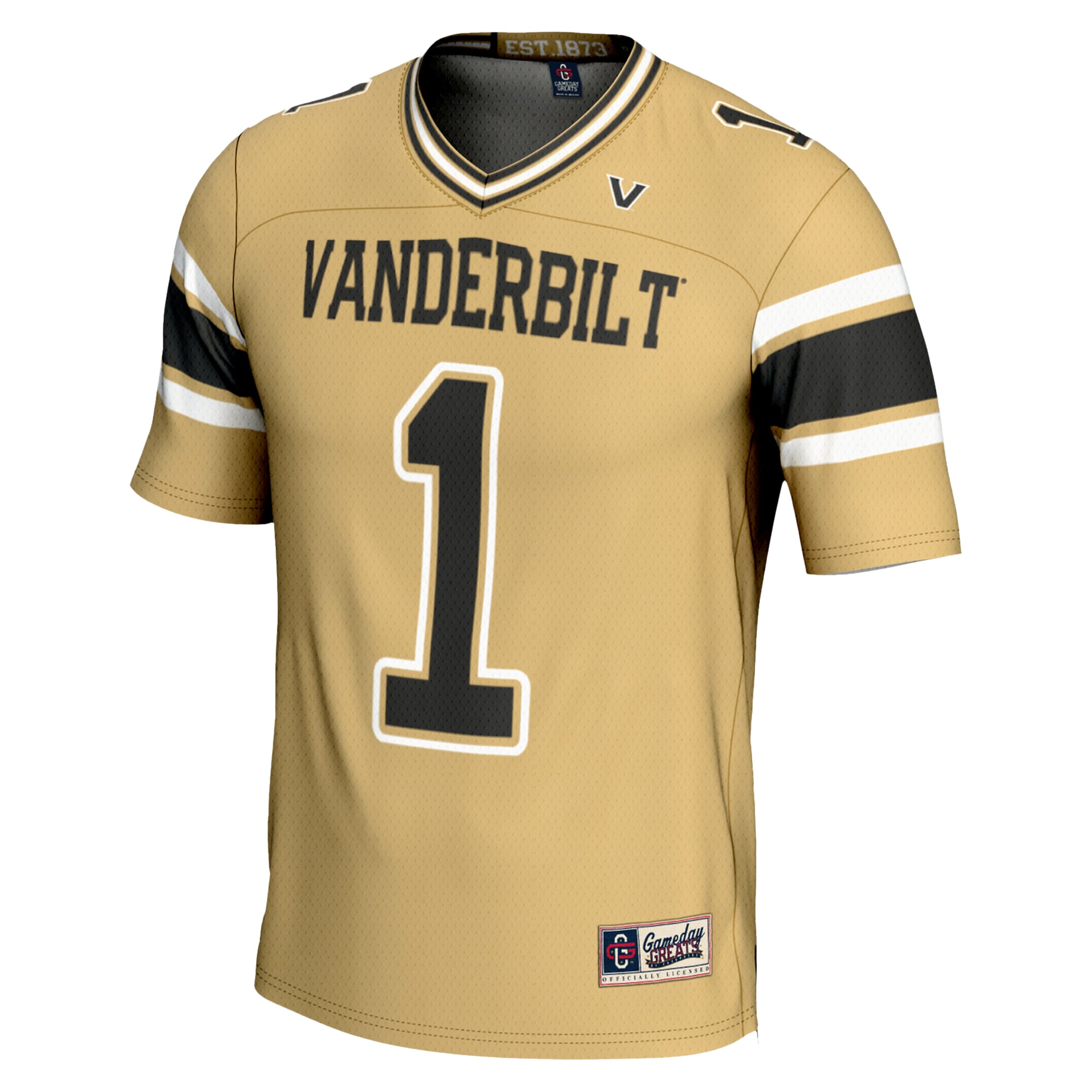 Youth #1 Gold Vanderbilt Commodores Football Jersey