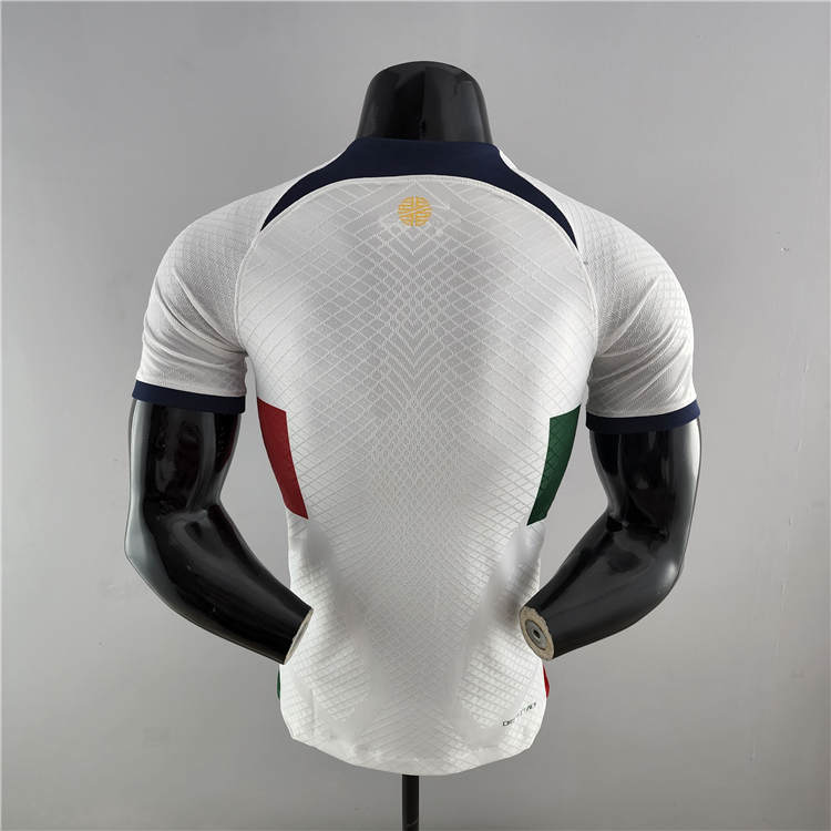 Portugal 2022 World Cup Away White Soccer Jersey Authentic Version -