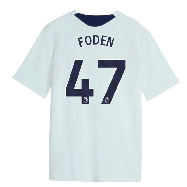 [DDJ] 2026-2027 Man City Training Jersey (Dewdrop) - Kids (Foden 47)