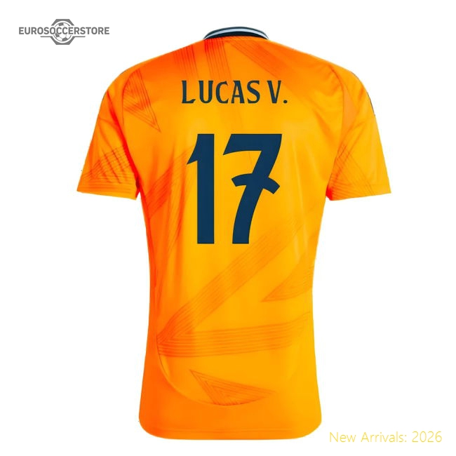 Professional-Grade 2024-2025 Real Madrid Away Shirt (Lucas V. 17)