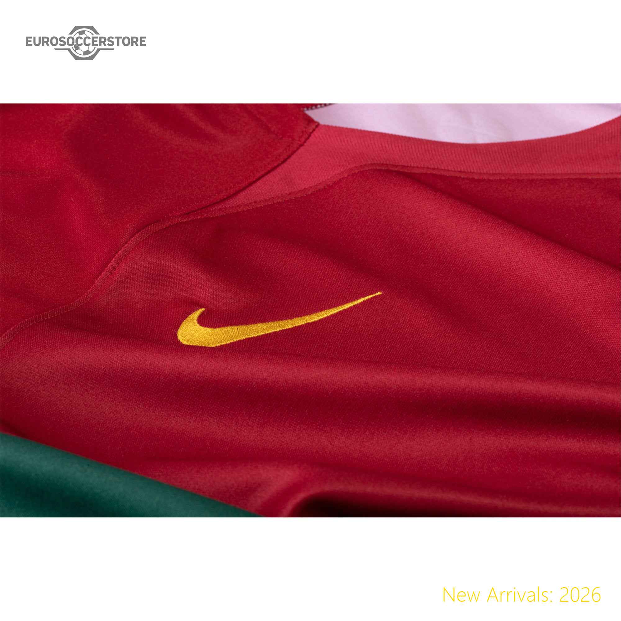 Classic Design Men Por Portugal Home Home Premium Jersey 2022