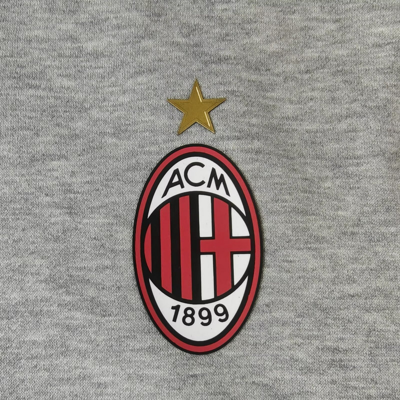 Official AC Milan 2425 Grey Hoodie - Official Replica 9284