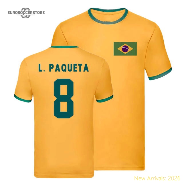 Durable Football Brazil Legend T-shirt (bra) Athletic Quality
