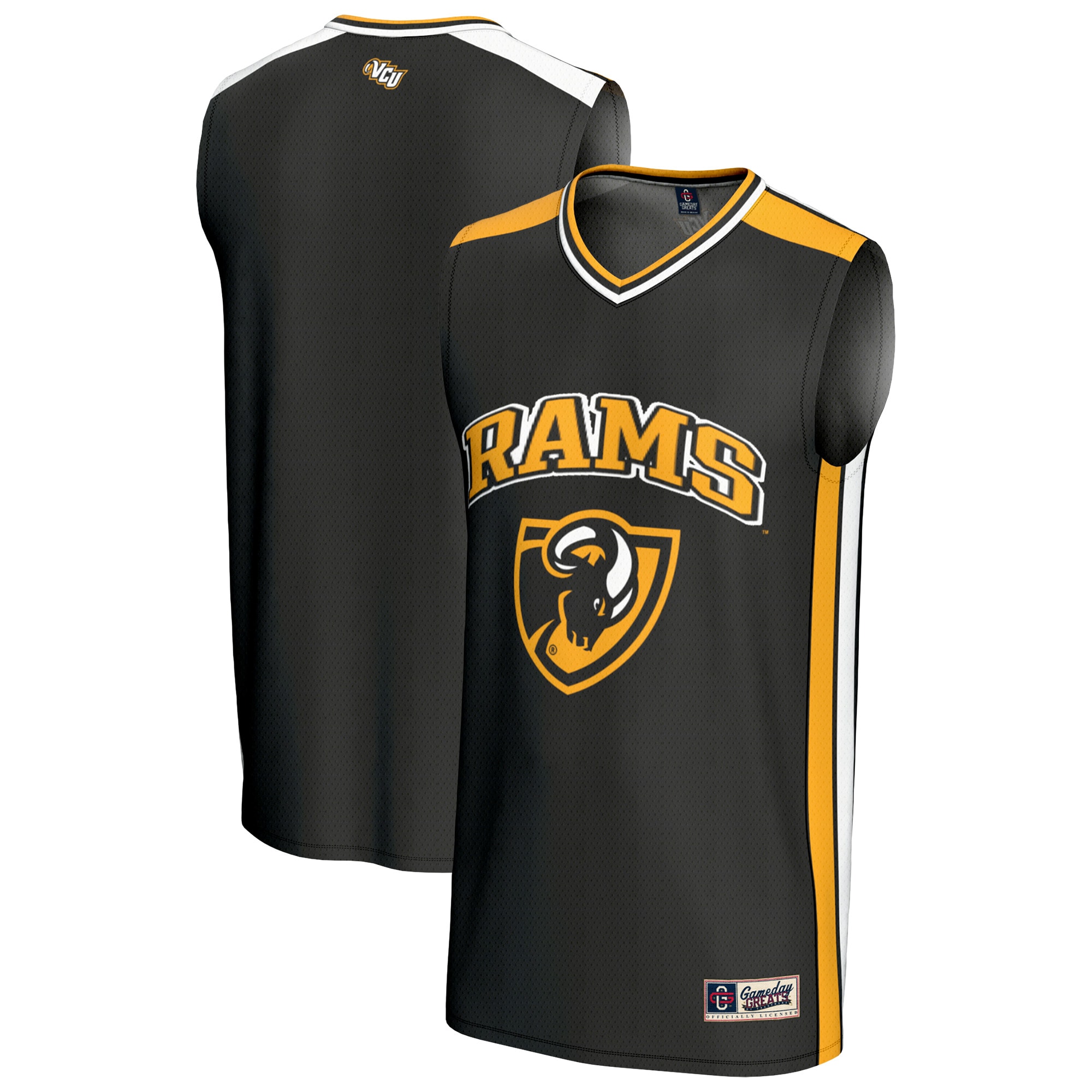[NJP] VCU Rams GameDay Greats Youth Spirit Basketball Jersey - Black