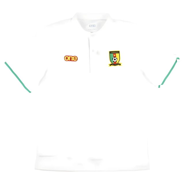 Top-Tier 2023-2024 Cameroon Mens Polo Shirt (White) Tournament-Edition