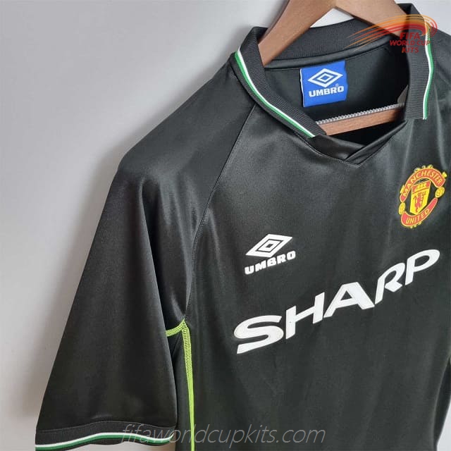Manchester United 98-99 Away Black Football Kit