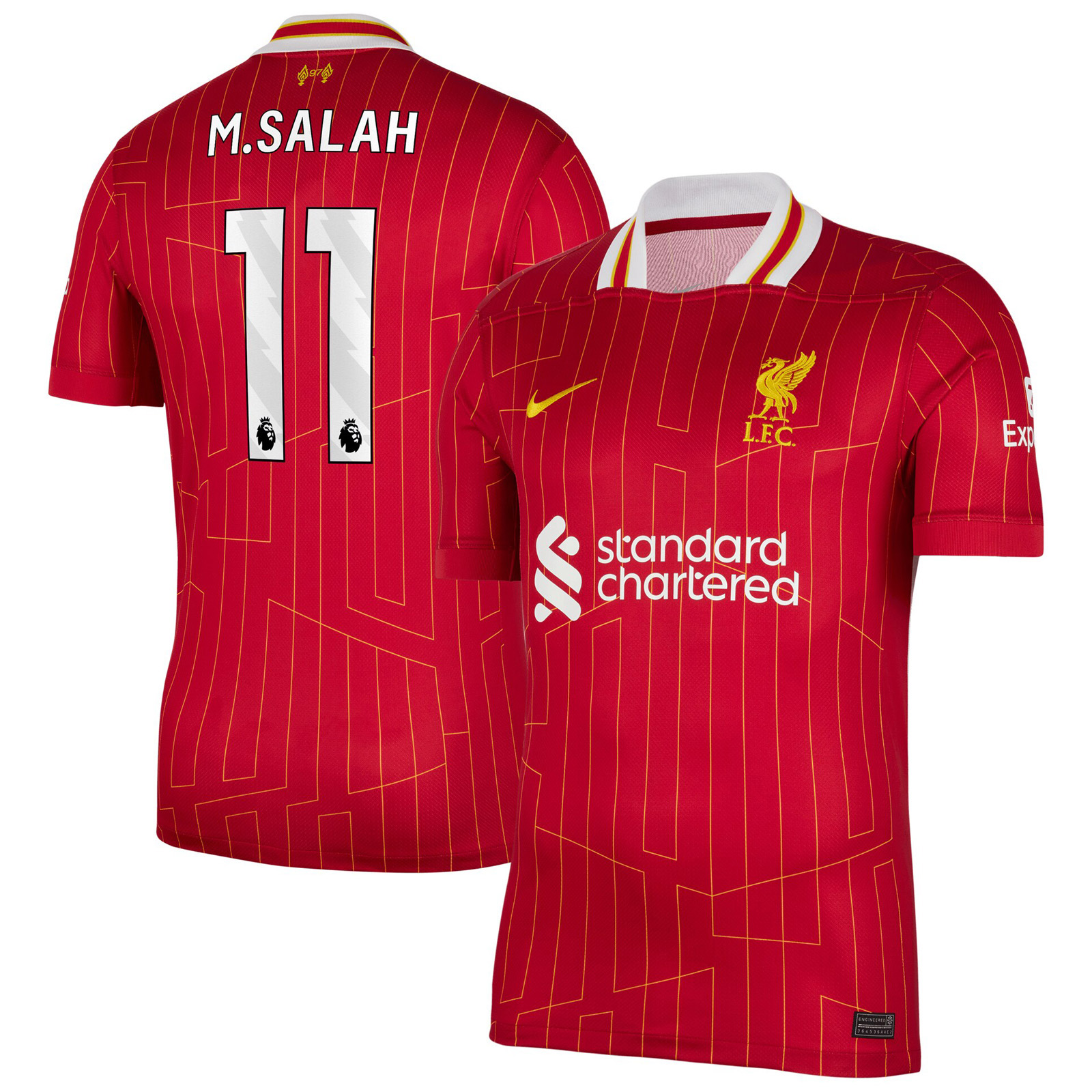 Nike Liverpool nike youth liverpool salah #11 Home Jersey 24/25