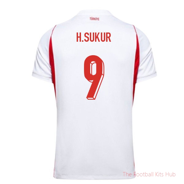 Turkey Sukur 2026 2027 Turkey Away Shirt (H.Sukur 9)