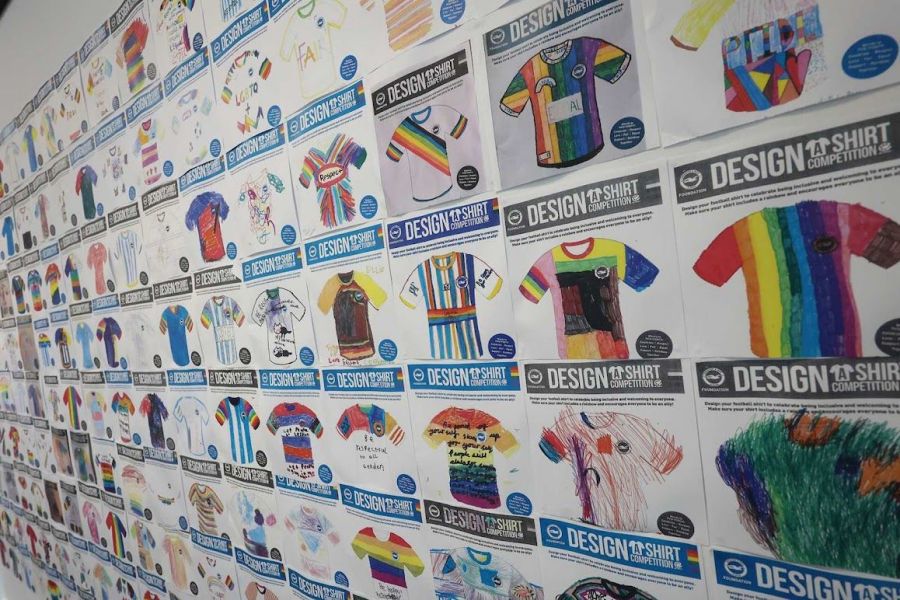 BrightonHove Albion 2425 Rainbow Laces Soccer Jersey Football Shirt -