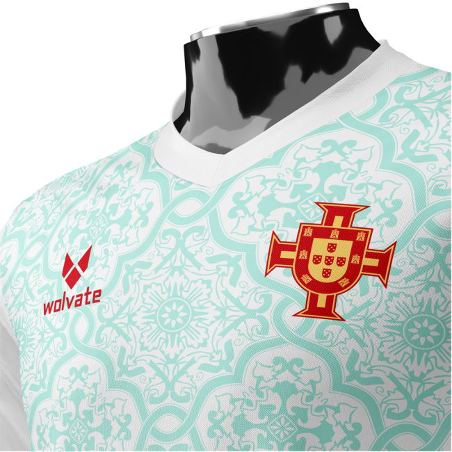 Portugal Heritage Football Jersey (Wolvate) Adult Short Sleeve