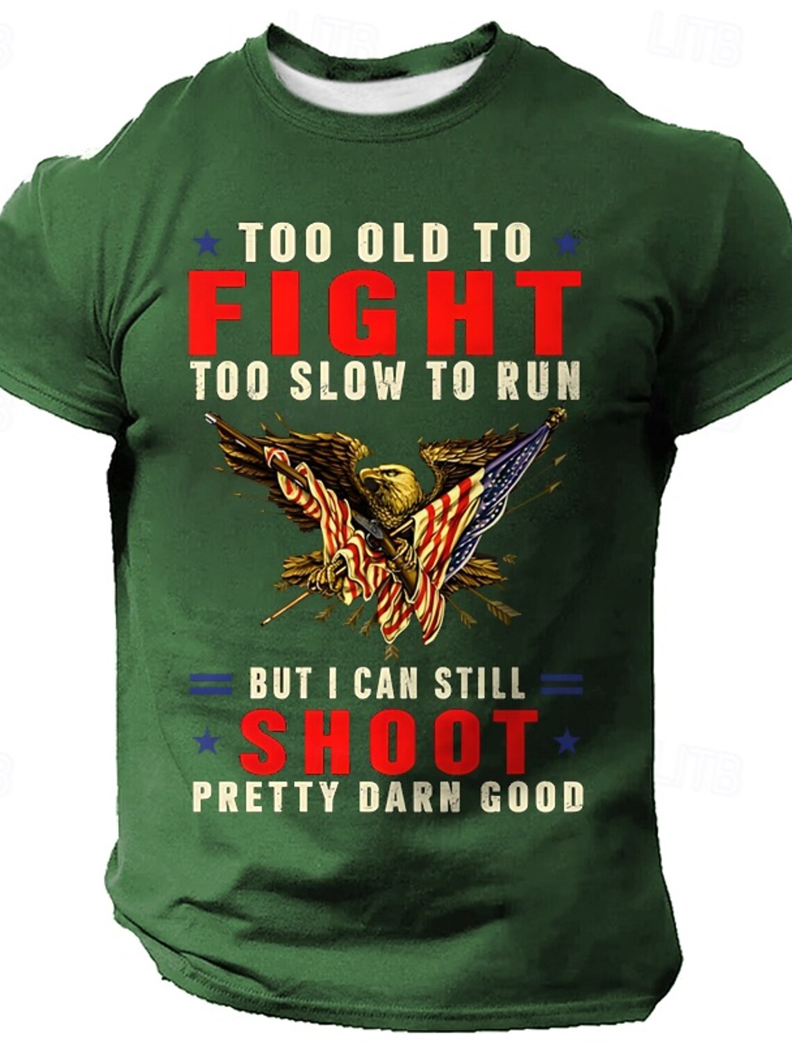 4th of July 2026 250th Memorial Day Men's Patriotic Patriot 3D Print US Flag Veteran Crew Neck Short Sleeve T-Shirt Sports Street