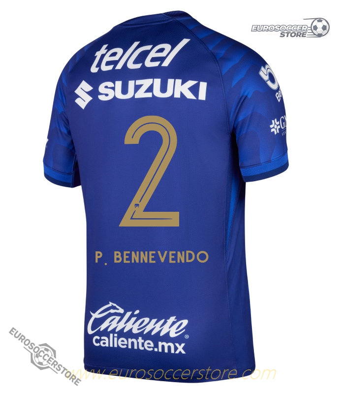 Pumas UNAM 25-26 Season Away Jersey with P. BENNEVENDO 2 Printing