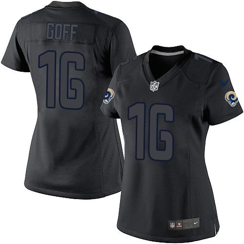 Official NFL s Los Angeles Rams #16 Jared Goff Red Limited Jersey