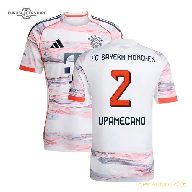 Official 2025-2026 Bayern Munich Away Shirt (Upamecano 2)