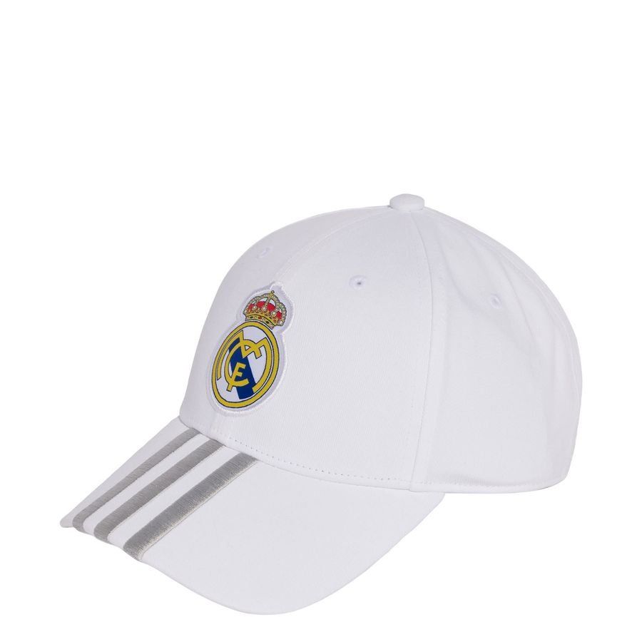 Real Madrid Cap Logo Pure White In Multiple Adult Sizes