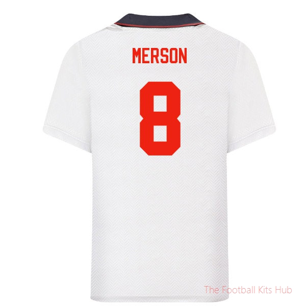 1993 England Home Retro Shirt (Merson 8)