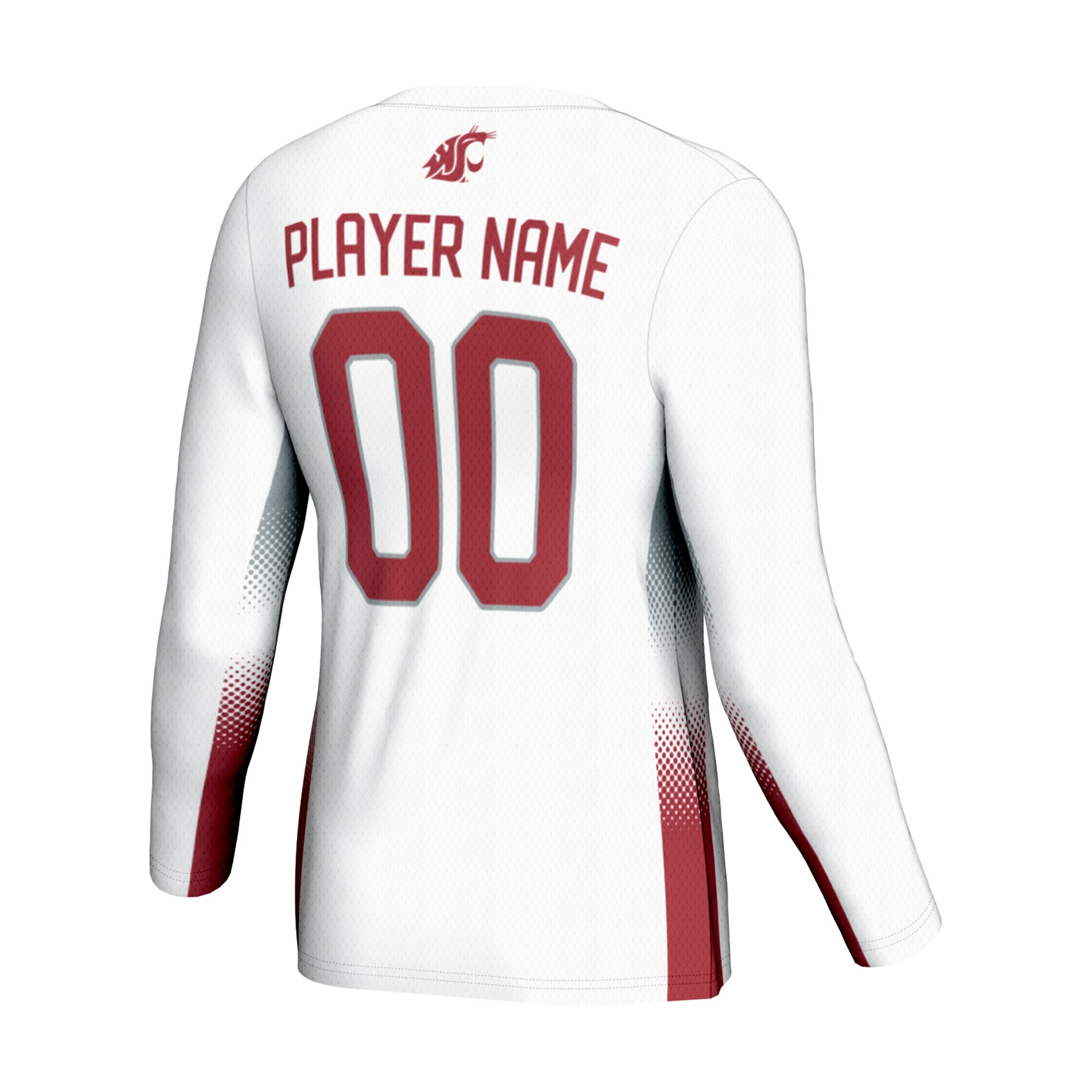 [NJP] Washington State Cougars GameDay Greats Unisex Adult NIL Lightweight Volleyball Jersey - White