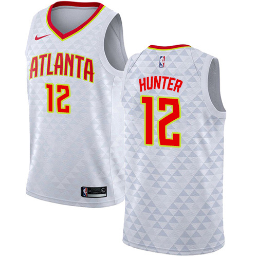 ATL White Nike A. Hawks #12 NBA Jersey Basketball Jersey Basketball Jersey