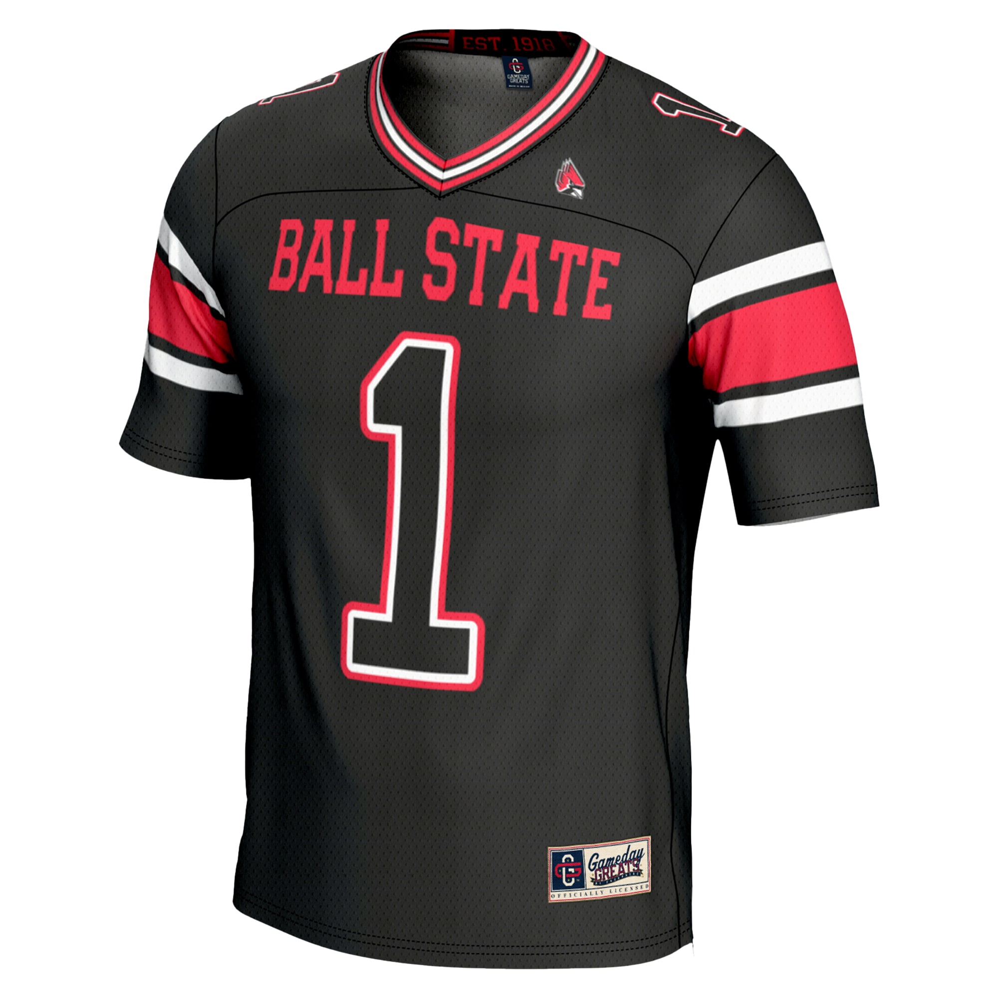 #1 Ball State Cardinals GameDay Greats Endzone 26/27 Football Jersey - Black