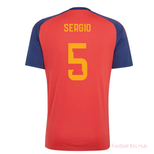 2026-2027 Spain Home Fan Jersey (Sergio 5)