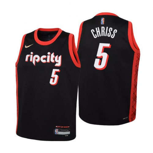 Black POR Trail Blazers #5 Nike Professional Jersey Basketball Jersey