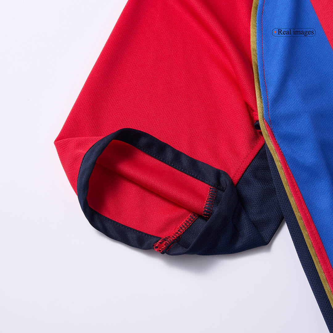 Retro XAVI #6 2001/02 Barcelona Home  Soccer Jersey Authentic Kit