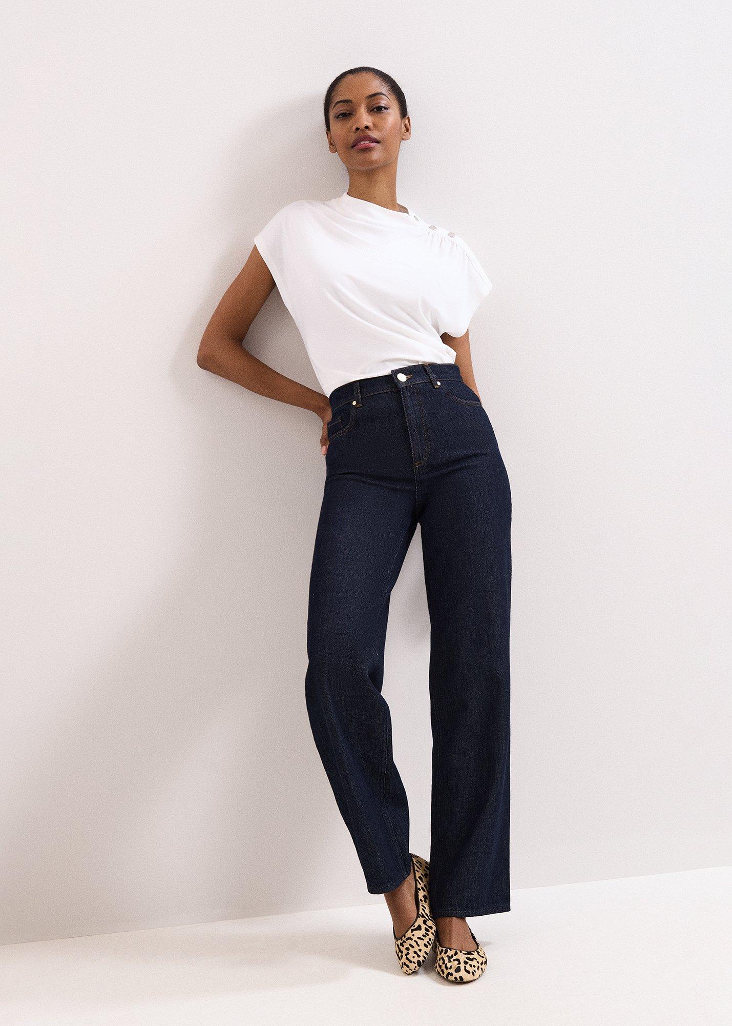 Paige Ponte Gold Button Top