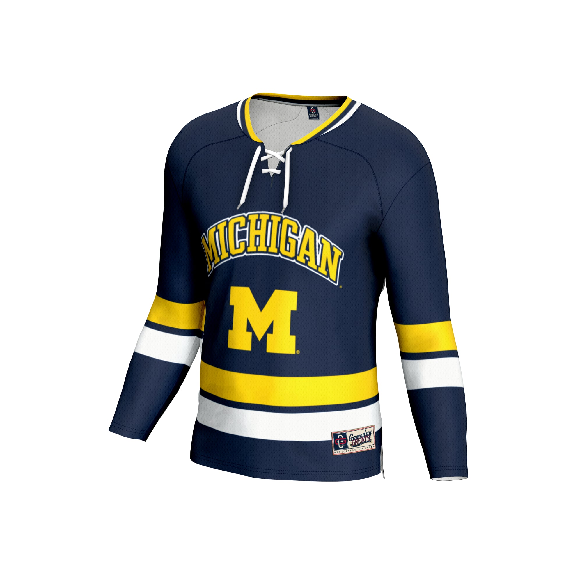 Michigan Wolverines GameDay Greats Unisex Lightweight Women's Hockey Team Fashion Jersey - Navy