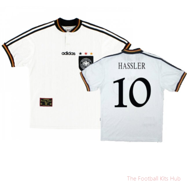 Germany 1996-98 Home Shirt (XL) (Excellent) (Hassler 10)
